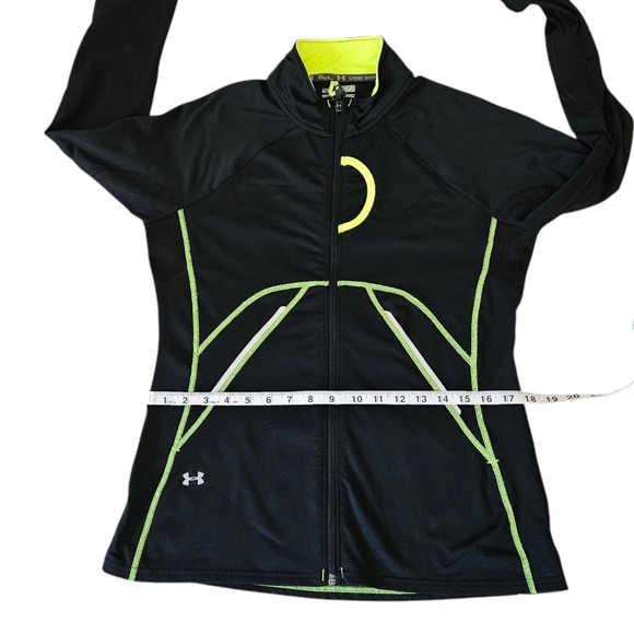 Under Armour ColdGear Run Full Zip Reflective Jacket Semi Fitted Women's M - Picture 4 of 14
